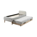 Titel: **Uitschuifbaar Bed met Opbergruimte en Moderne Stijl**