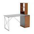 **Moderne bureau met opbergruimte en minimalistisch ontwerp**